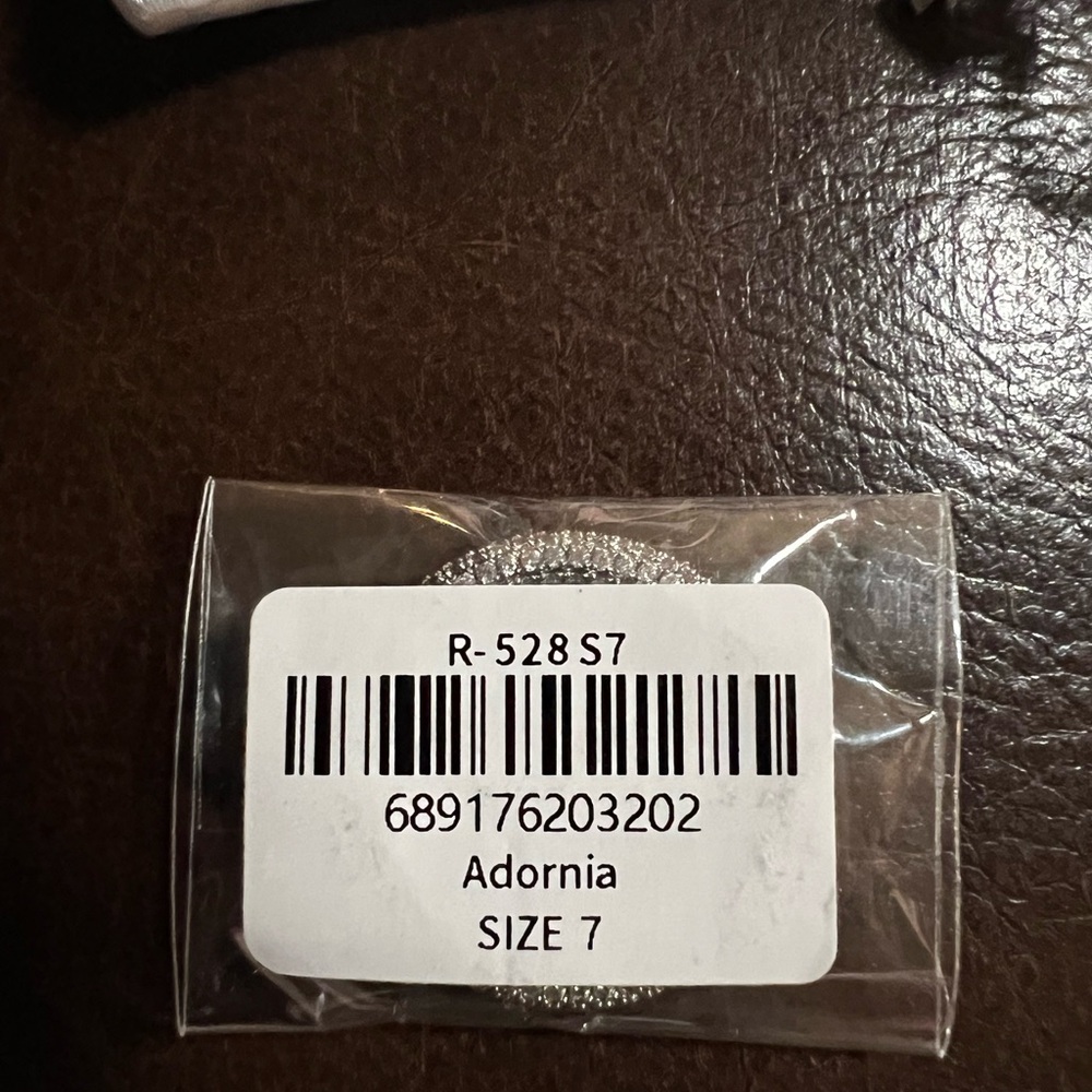 Adornia CZ Eternity Band Ring; Size 7, with dust bag #45B - Picture 6 of 6